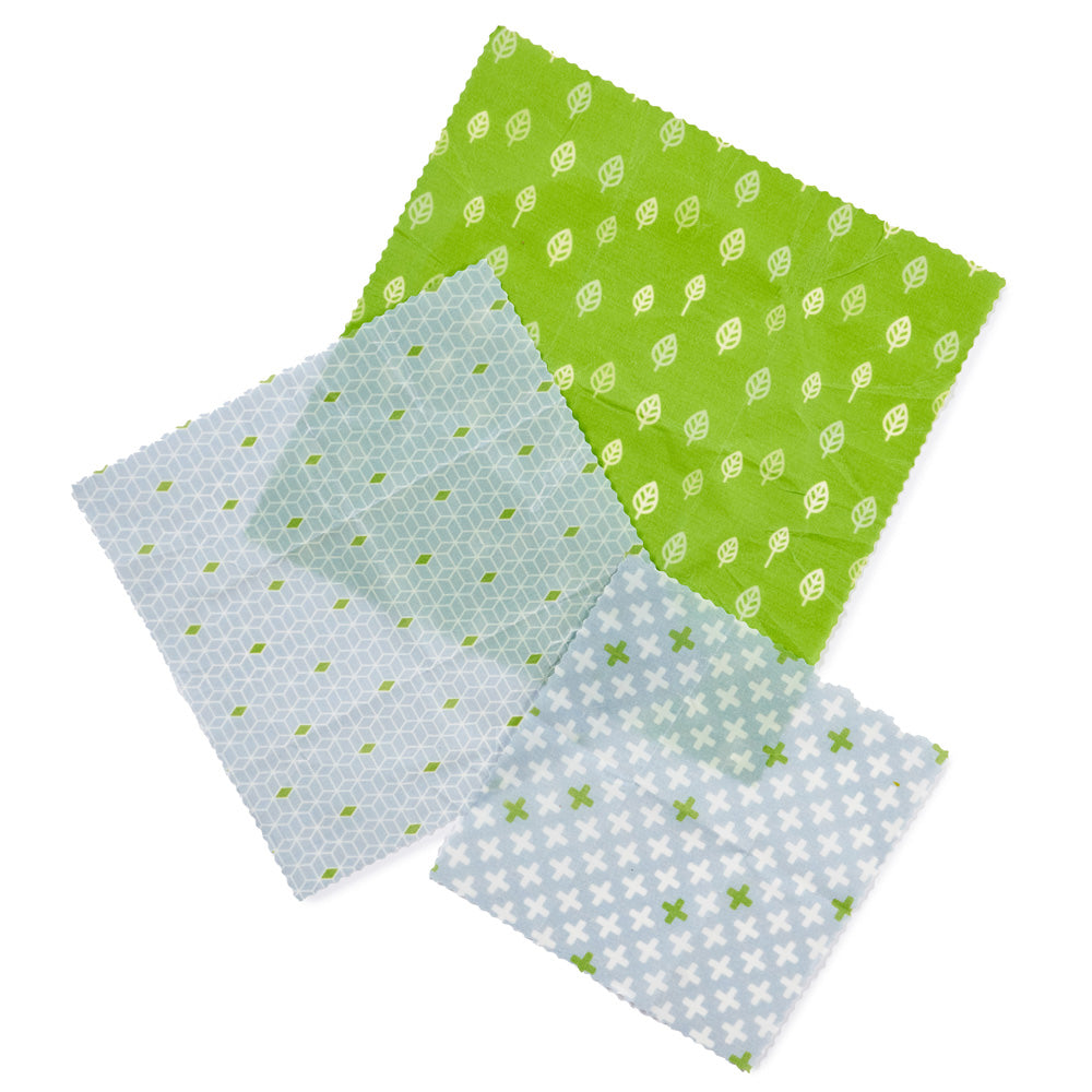 Reusable Vegan Food Wraps (Set of 3)