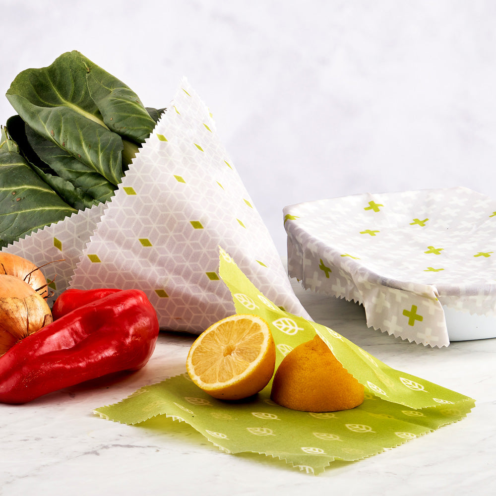 Reusable Vegan Food Wraps (Set of 3)