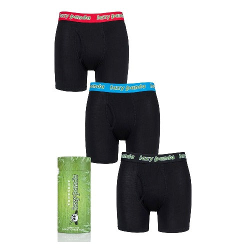 Lazy Panda Men's Bamboo Boxer Shorts (3 Pairs)