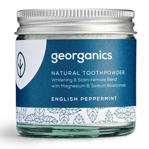 Georganics Natural Toothpowder - English Peppermint - 60ml