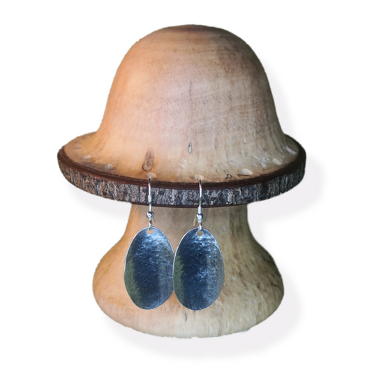 Concave Oval Earrings