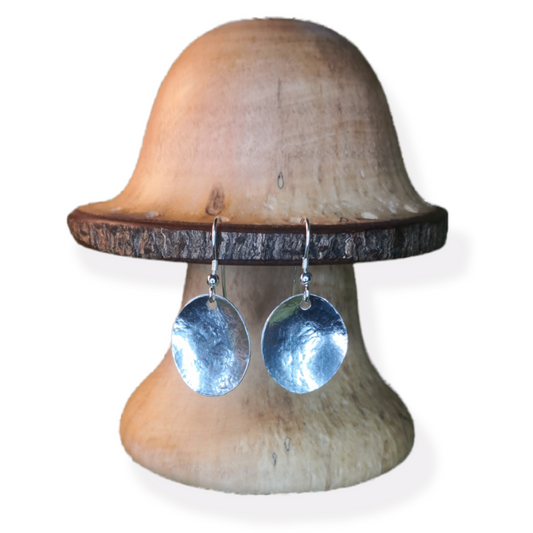 Concave Round Earrings